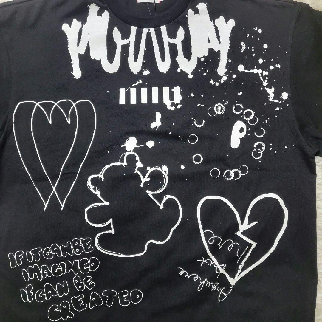 ⭐︎m⭐︎♡大人F2♡2026SS♡フランキーグロウ♡Tシャツ BLACK