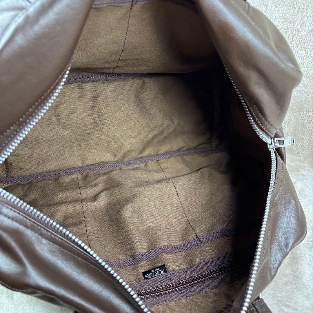 未使用品　ポーター　ボストンバッグ　フリースタイル　PORTER ダークブラウン