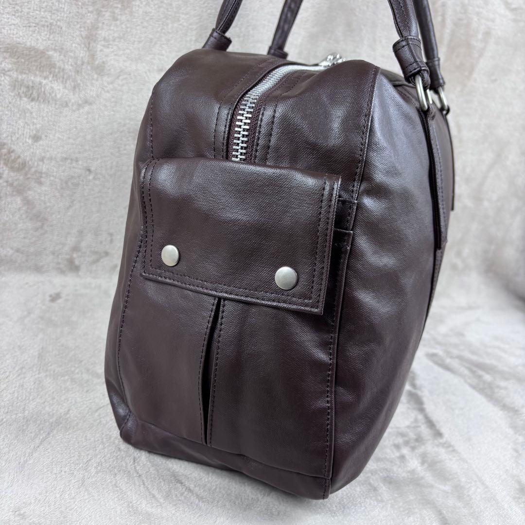 未使用品　ポーター　ボストンバッグ　フリースタイル　PORTER ダークブラウン