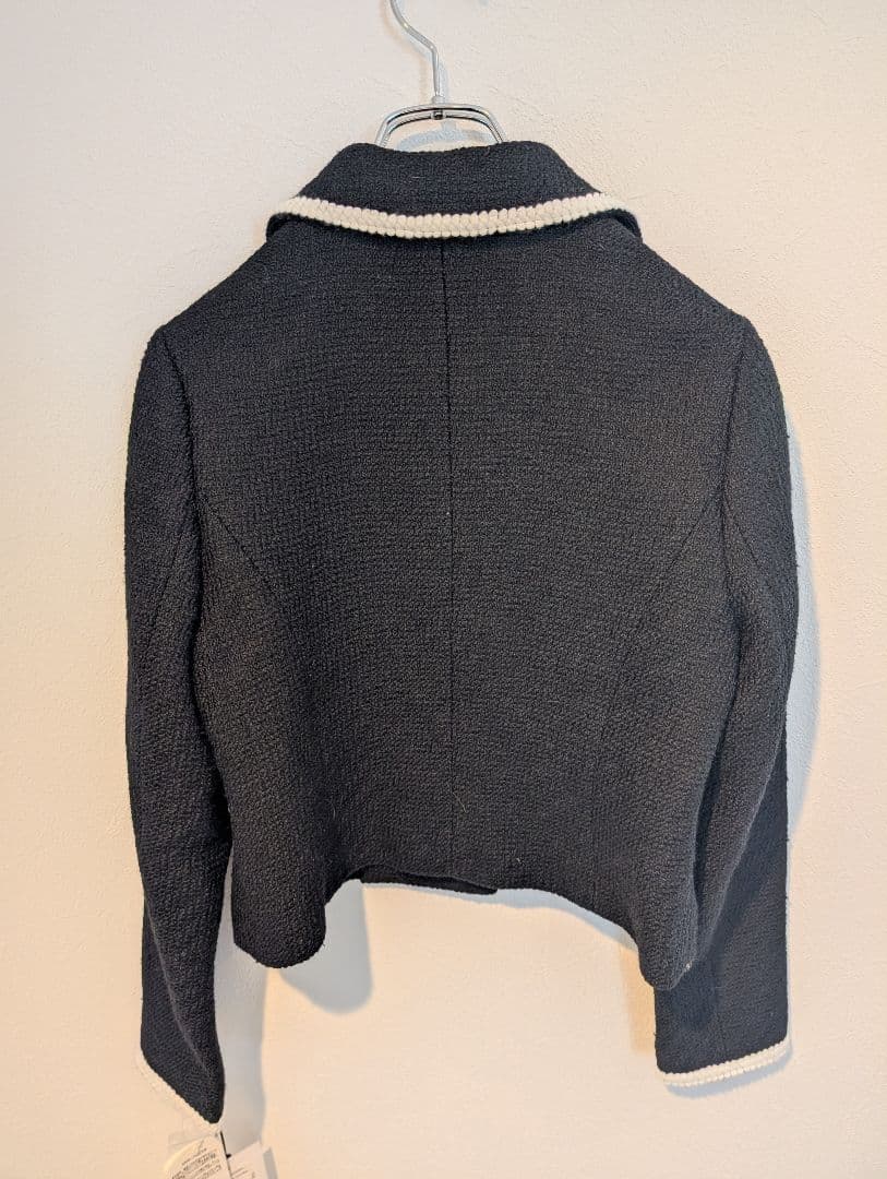 ジャケット・アウター herlipto Wool-Blend Cropped Tweed Blazer