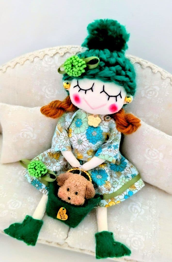 ハンドメイド ドールチャーム バッグチャーム お人形