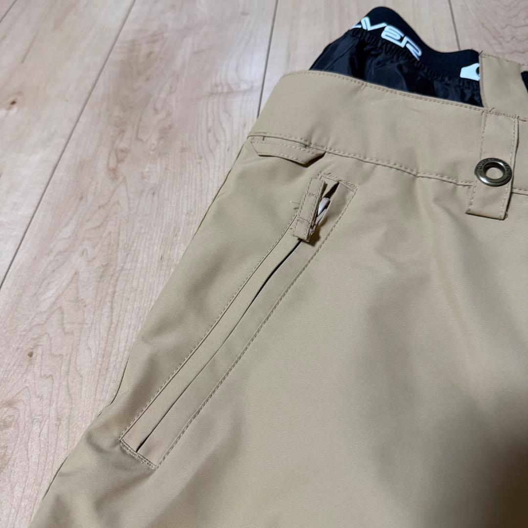 Quiksilver スノーボードパンツ ベージュ　美品　スノボードウェア