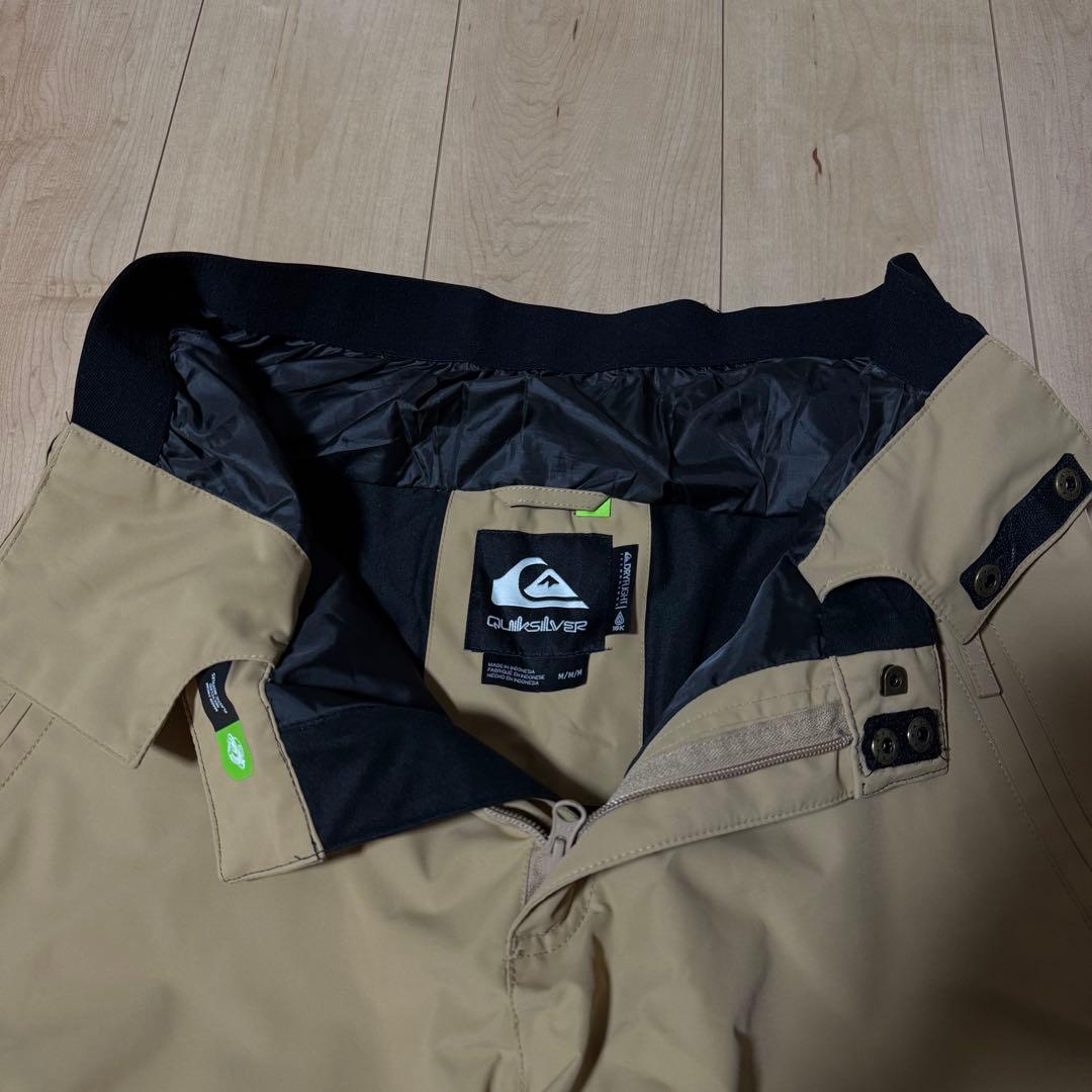 Quiksilver スノーボードパンツ ベージュ　美品　スノボードウェア