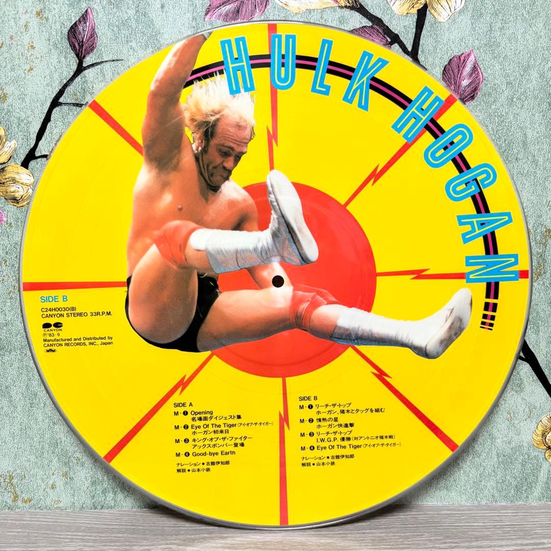 『栄光の超人 ハルク・ホーガン』 LP ピクチャーレコード どでかポスター付属