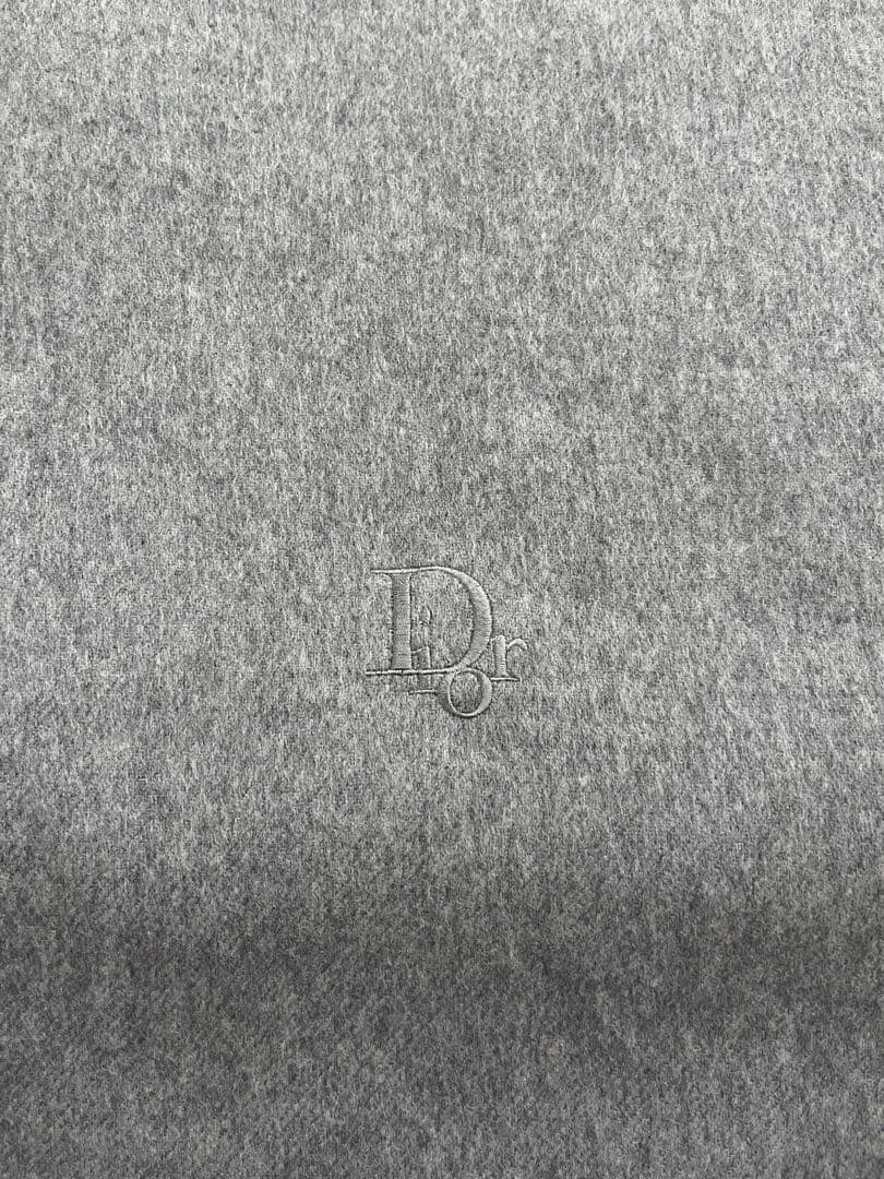 【ほぼ未使用】Dior ディオール　マフラー ウールカシミヤ グレー
