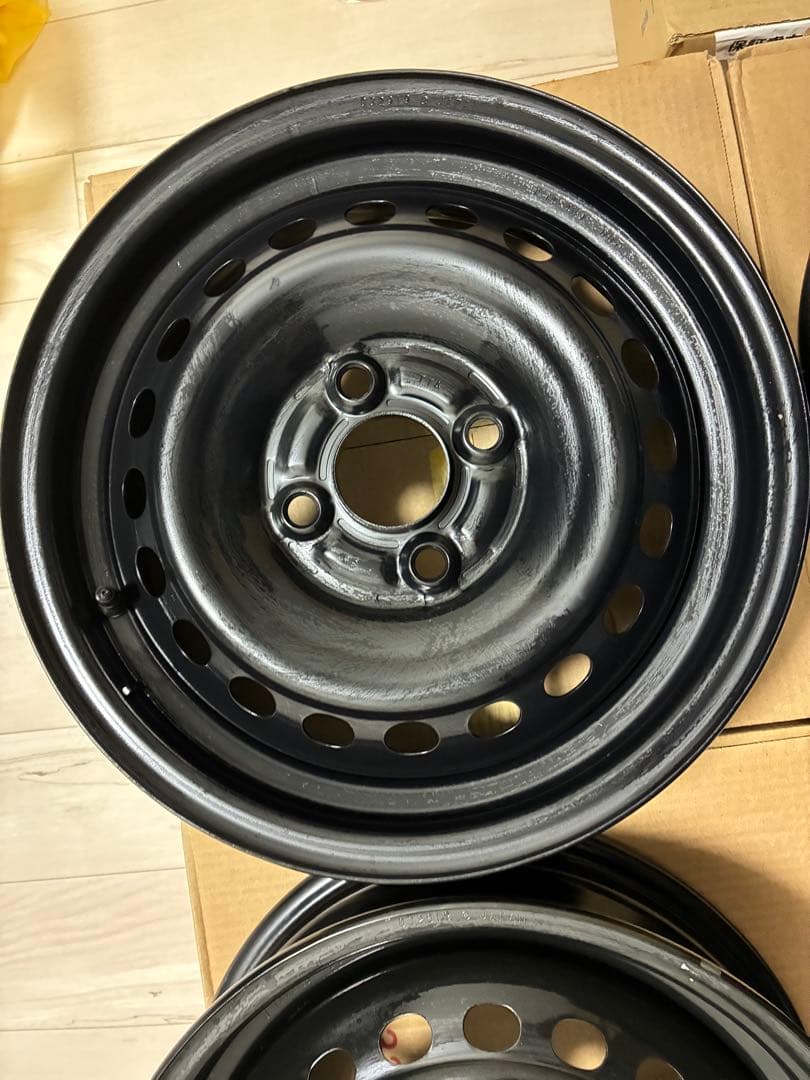 14インチ 鉄筋ホイール 4本セット