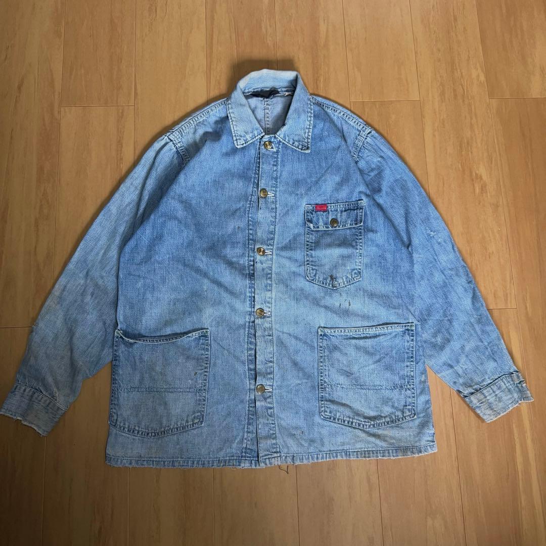 BIG SMITH 60s USA製 デニムカバーオール デニムワークジャケット