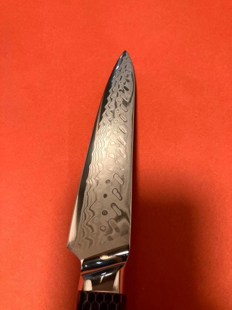 VG10 67層ダマスカスペティナイフ 130mm【玄武】