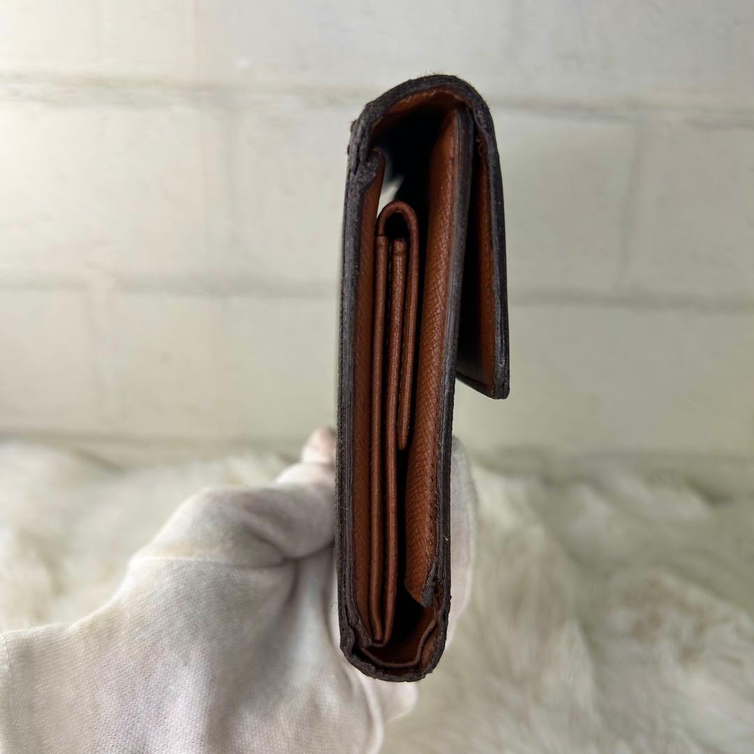 LOUIS VUITTON モノグラム ポルト トレゾール・エテュイ パピエ　茶