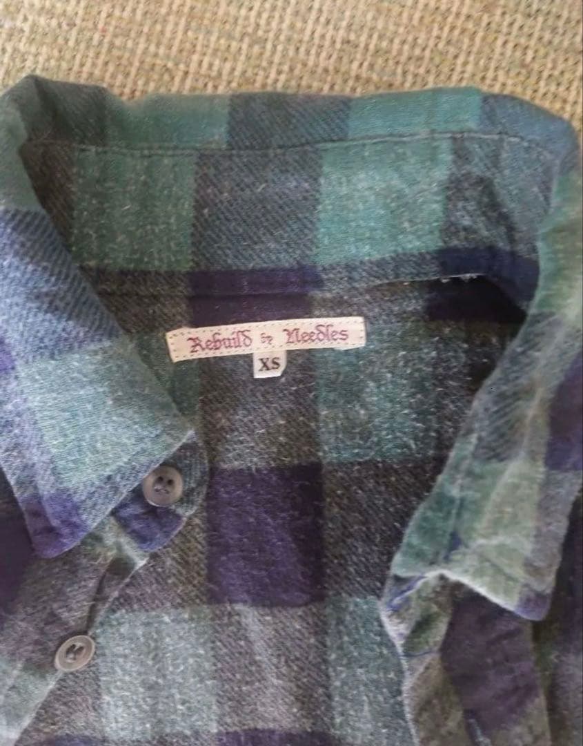 Rebuild by Needles　チェックシャツ　XS
