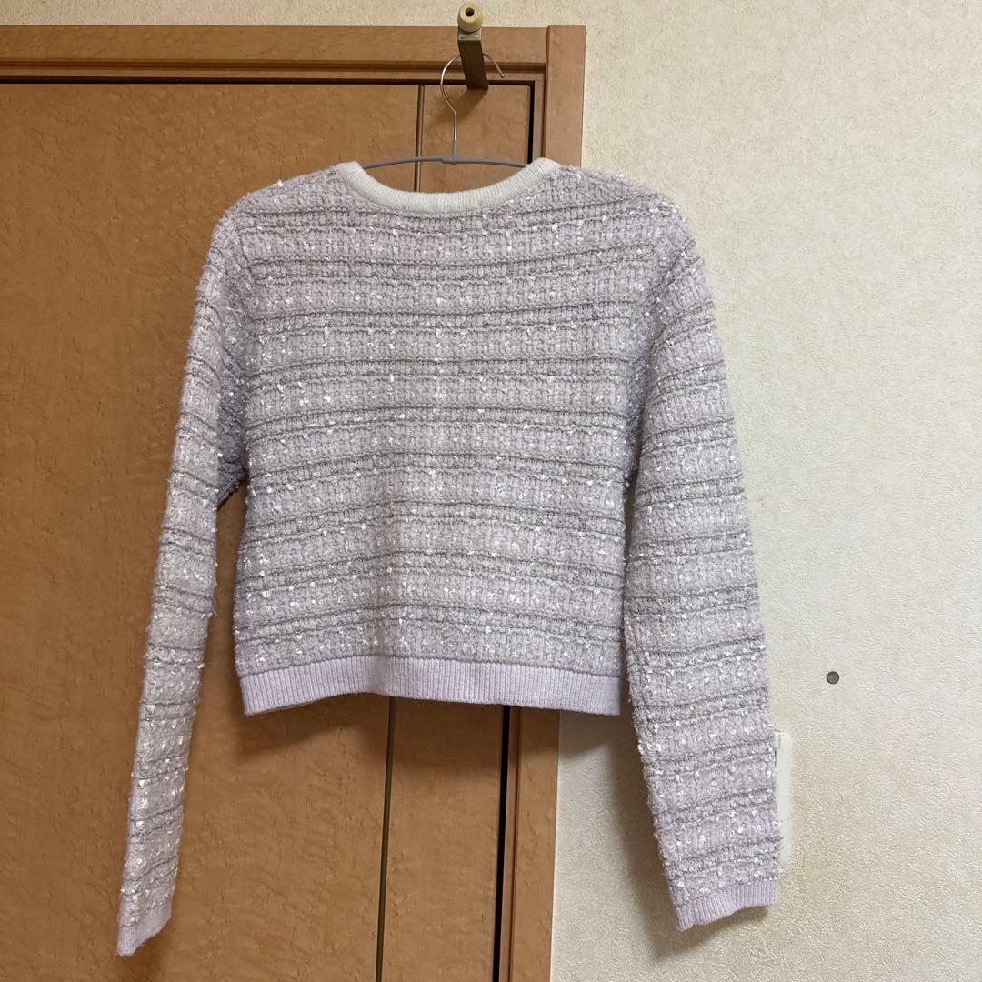トップス herlipto Bristol Tweed Knit Cardigan