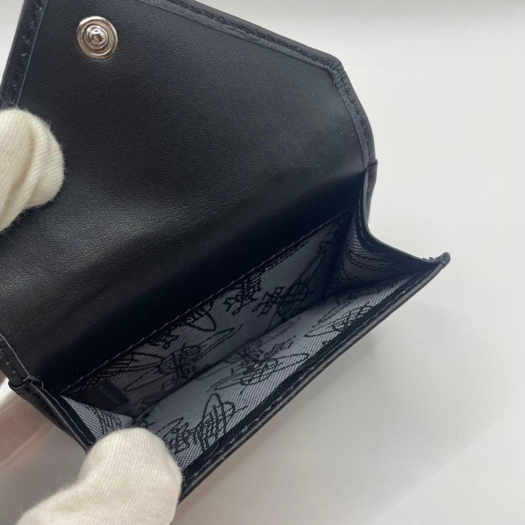 【新品未使用】ヴィヴィアンウエストウッド 三つ折り財布 ブラック