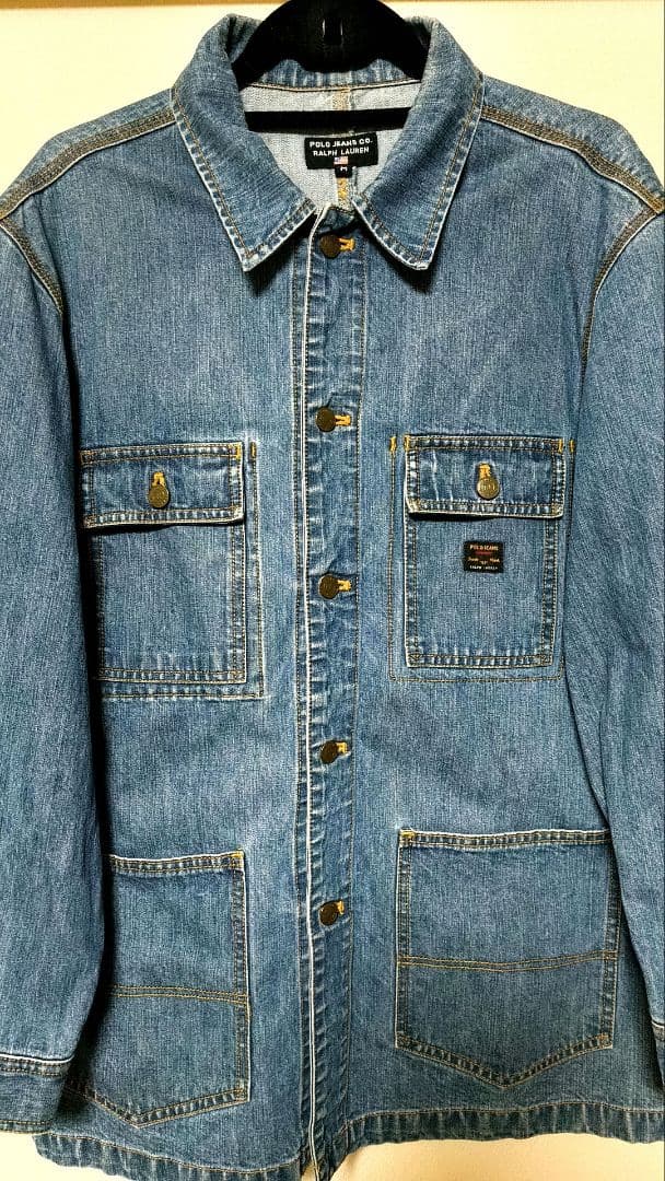 90s POLO JEANS ラルフ デニムカバーオール M