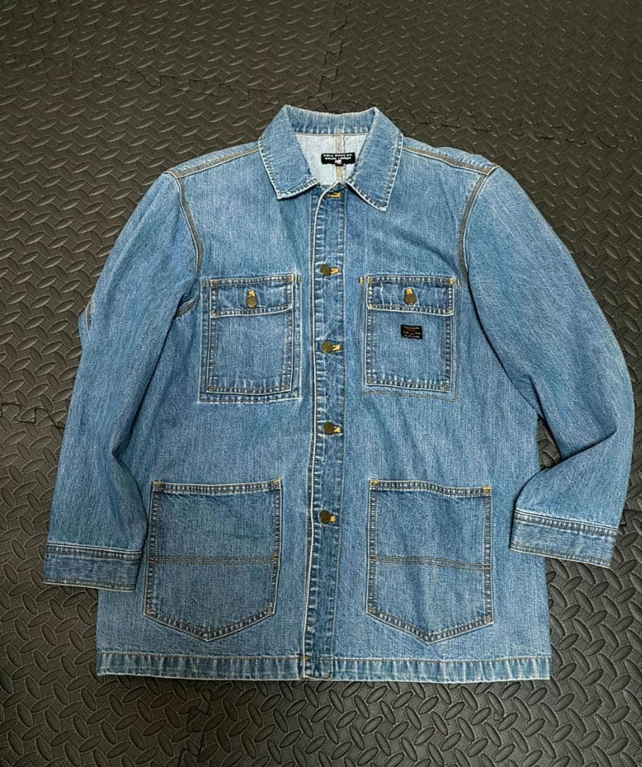 90s POLO JEANS ラルフ デニムカバーオール M