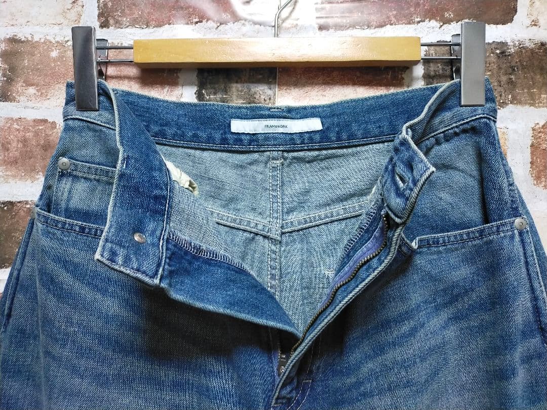 美品 24ss / FRAMeWORK デニム カーブ パンツ フレームワーク