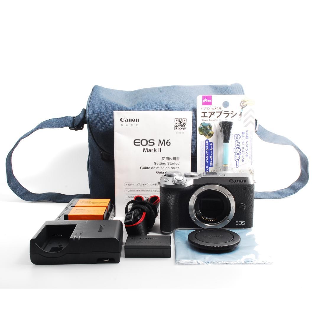 Canon EOS M6 Mark II✨美品✨付属品多数✨撮った写真を即シェア