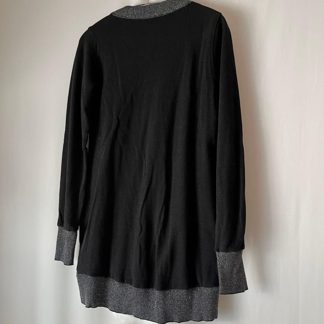 HYSTERIC GLAMOUR ロングカーディガン コットン ラメ装飾 未使用