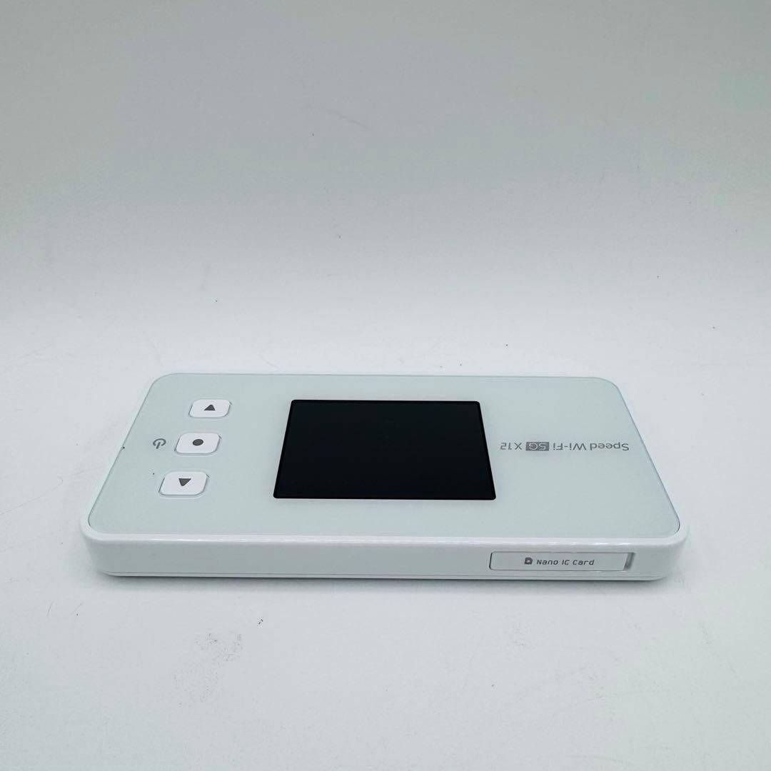 Speed Wi-Fi 5G X12 NAR03 アイスホワイト 本体のみ