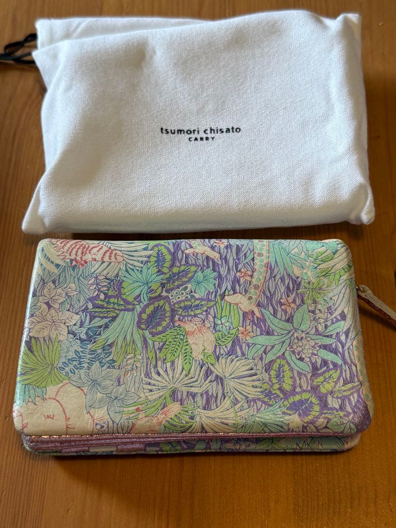 tsumori chisato ツモリチサト　猫柄　ジャングル　二つ折り財布