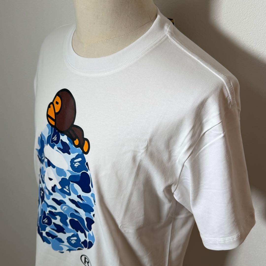 【極美品✨アベイシングエイプ】M/プリントTシャツ/白/ベイビーマイロ/半袖