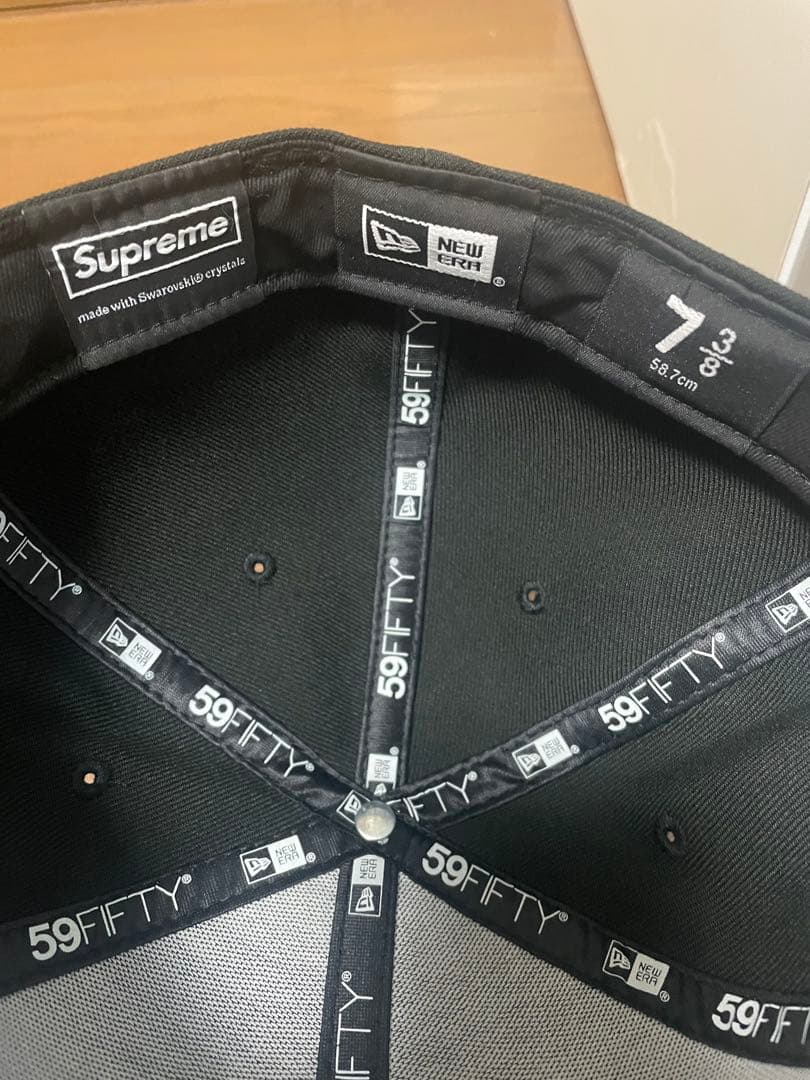 帽子 7 3/8 Supreme Swarovski S Logo New Era