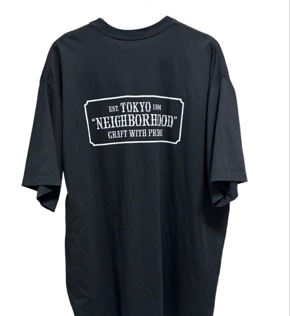 NEIGHBORHOOD ロゴ Tシャツ 黒 XXL