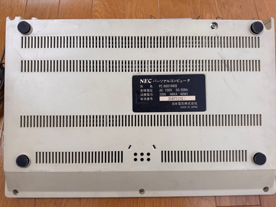 NEC PC-8001mkII 本体（通電確認済み）