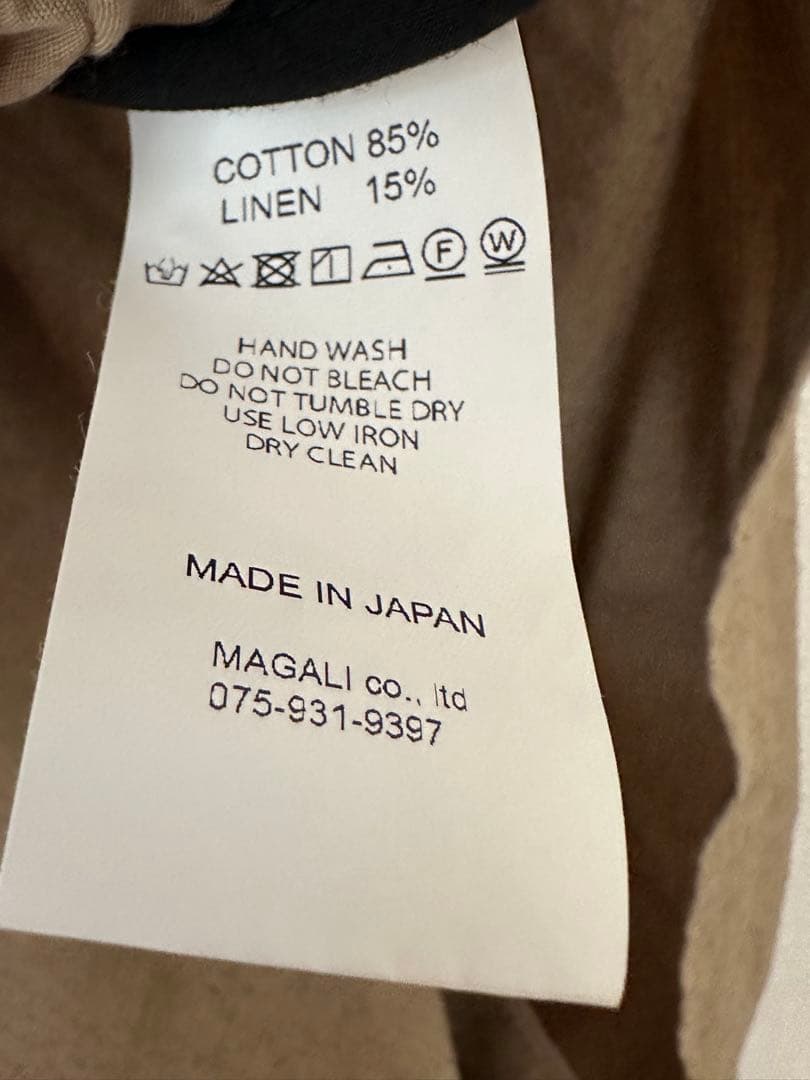 MAGALI コットンリネンウェザートレンチコート