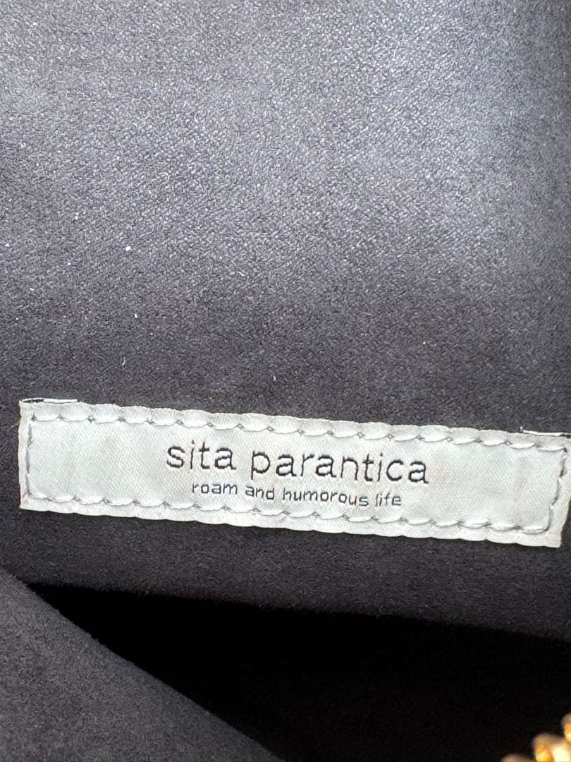 AP Studio【Sita Parantica】 黒レザー　ボストンバッグ
