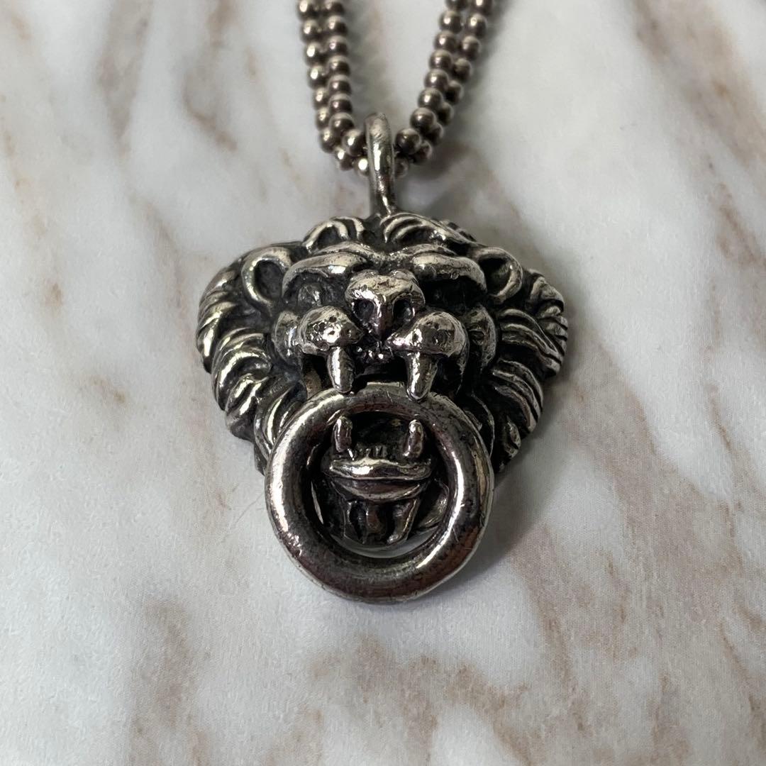 アクセサリー KING BABY silver925 Lion Head necklace
