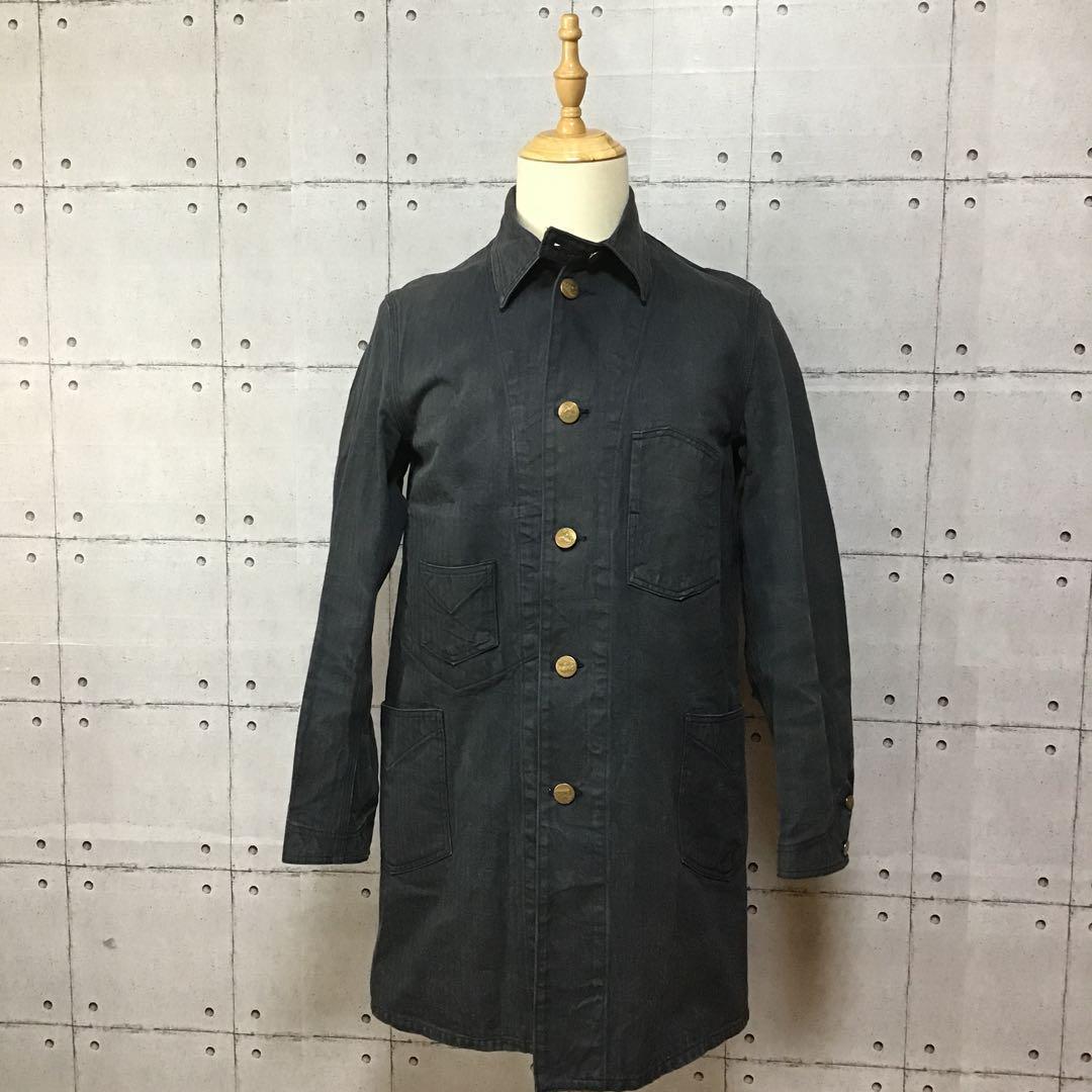 【希少】シュガーケーン × BEAMS 別注 ヘリンボーン ロングカバーオール