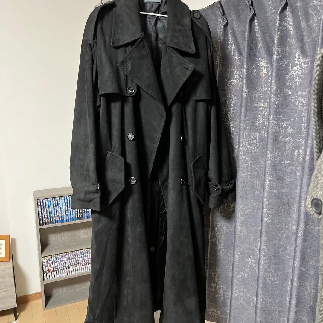 CLEL/Double Tech Fade Trench Coat/ブラックS
