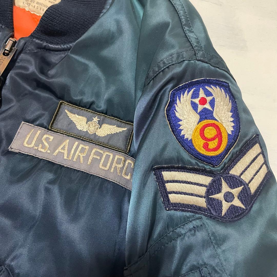 雰囲気抜群 HUSTON US AIR FORCE MA-1 SCOVILL