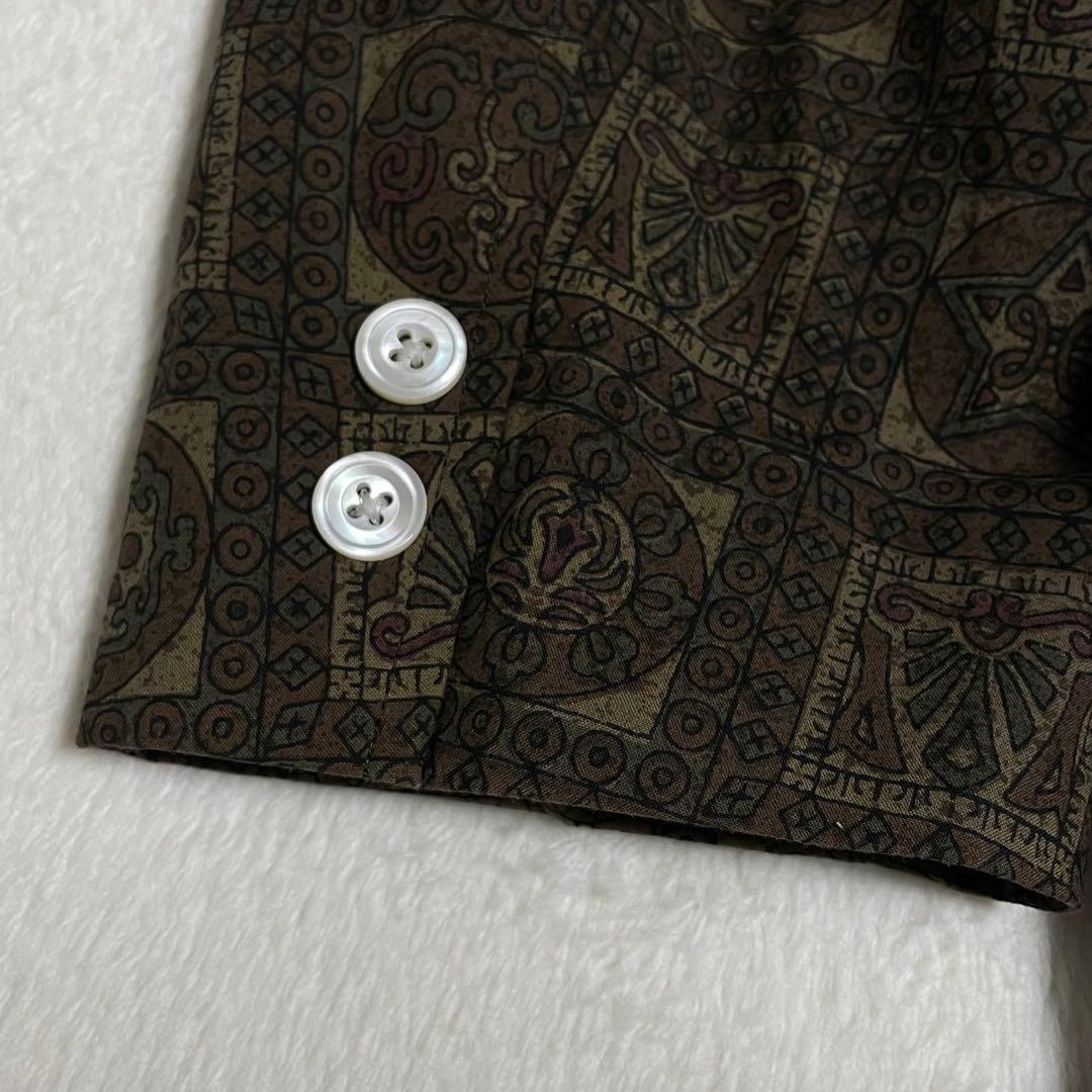 VAN JACKET テーラードジャケット 総柄 M