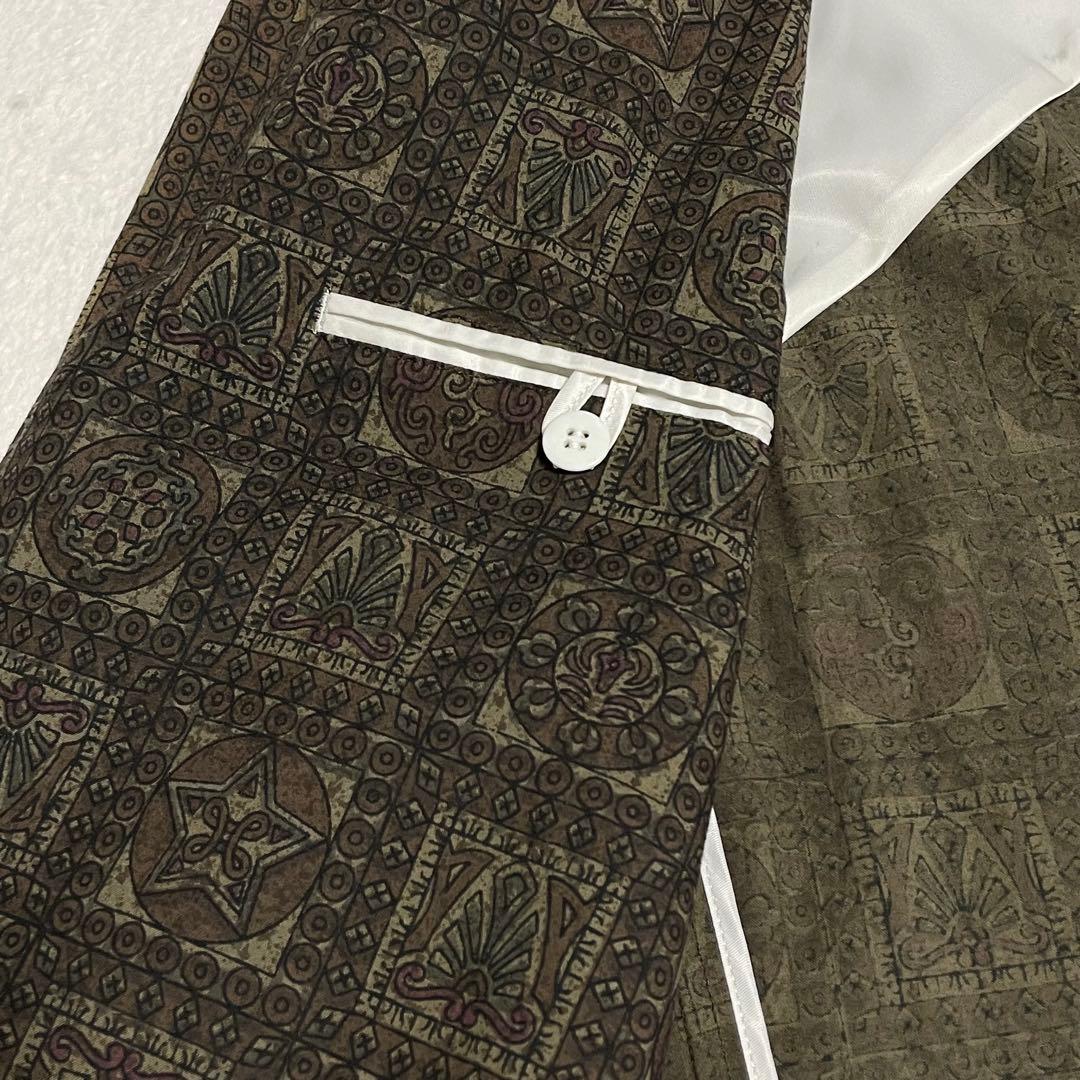 VAN JACKET テーラードジャケット 総柄 M
