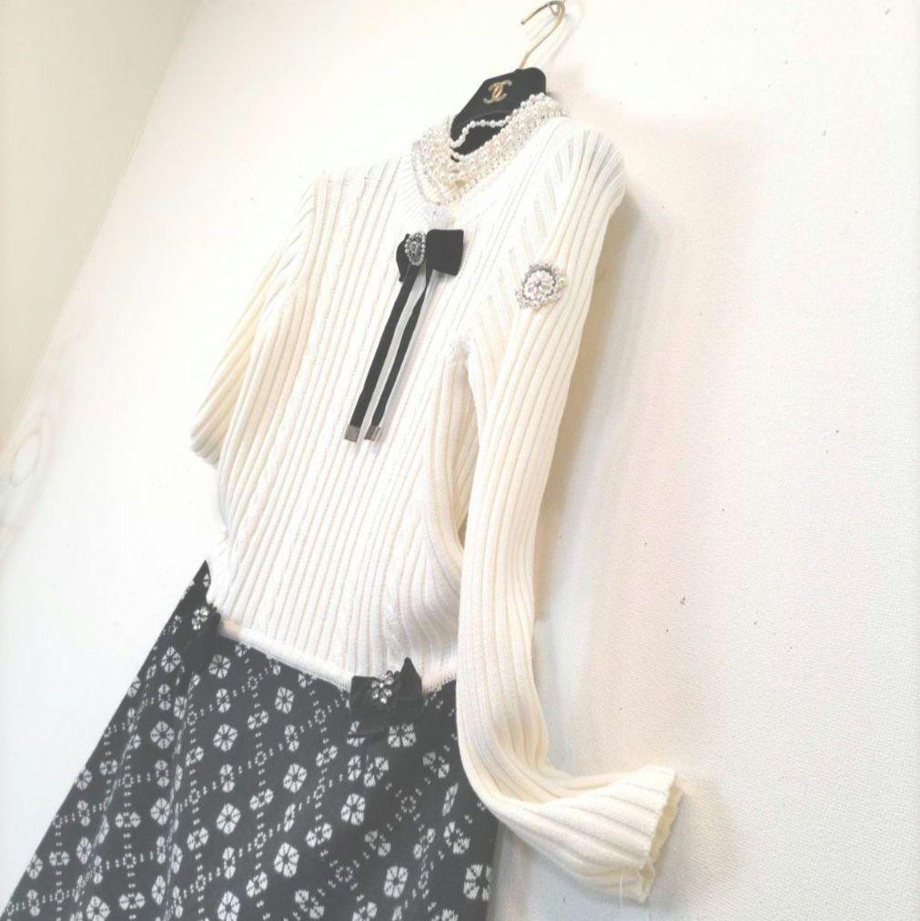 ✨新品極美42❣✨定価¥26400❣まるでリカちゃん❣✨清楚可憐なオフ白✨
