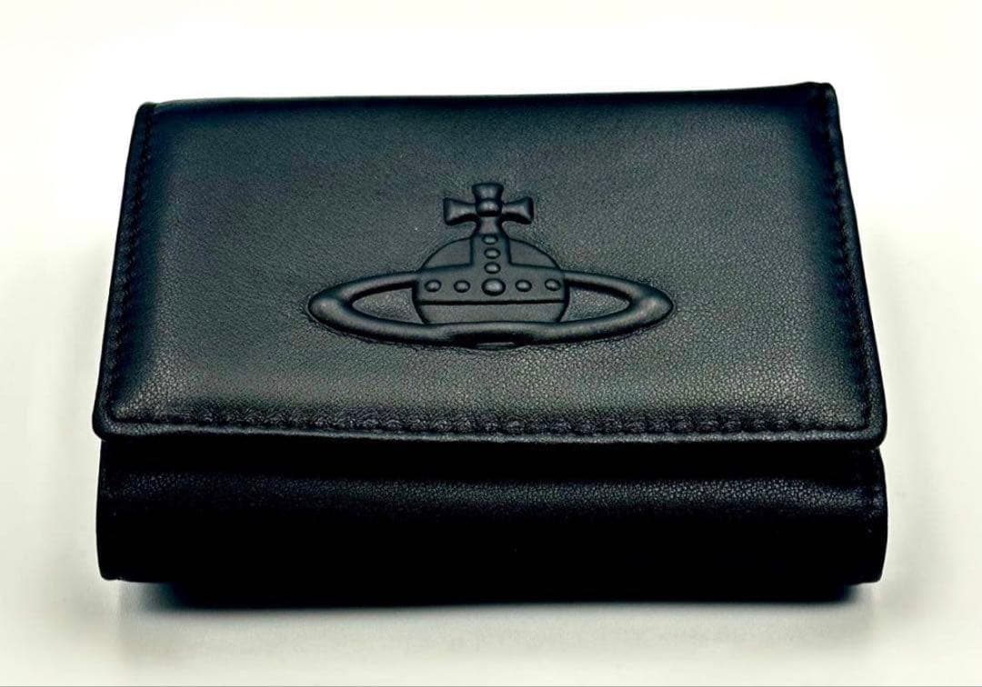 Vivienne Westwood 三つ折り財布 黒 ブラック 箱無し