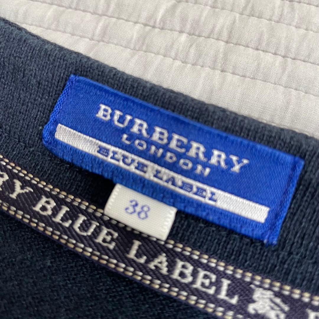 BURBERRY LONDON BLUE LABEL カーディガン　ロゴボタン