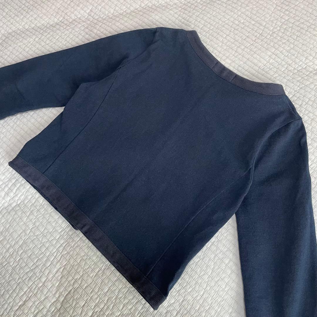 BURBERRY LONDON BLUE LABEL カーディガン　ロゴボタン