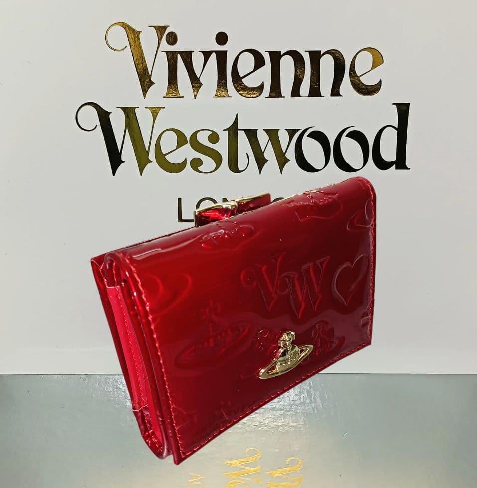 【新品】Vivienne Westwood 三つ折財布 エナメル 赤 正規品