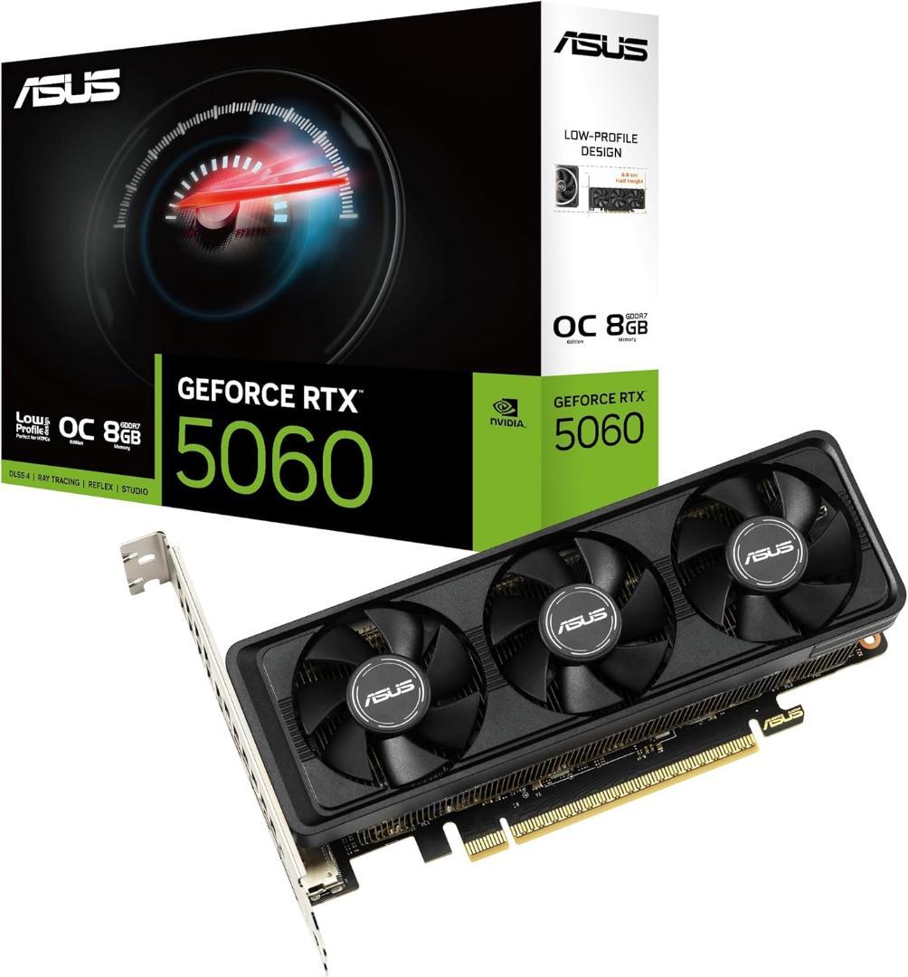 グラフィックボード・グラボ・ビデオカード ASUS GeForce RTX 5060 LP BRK 8GB GDDR7