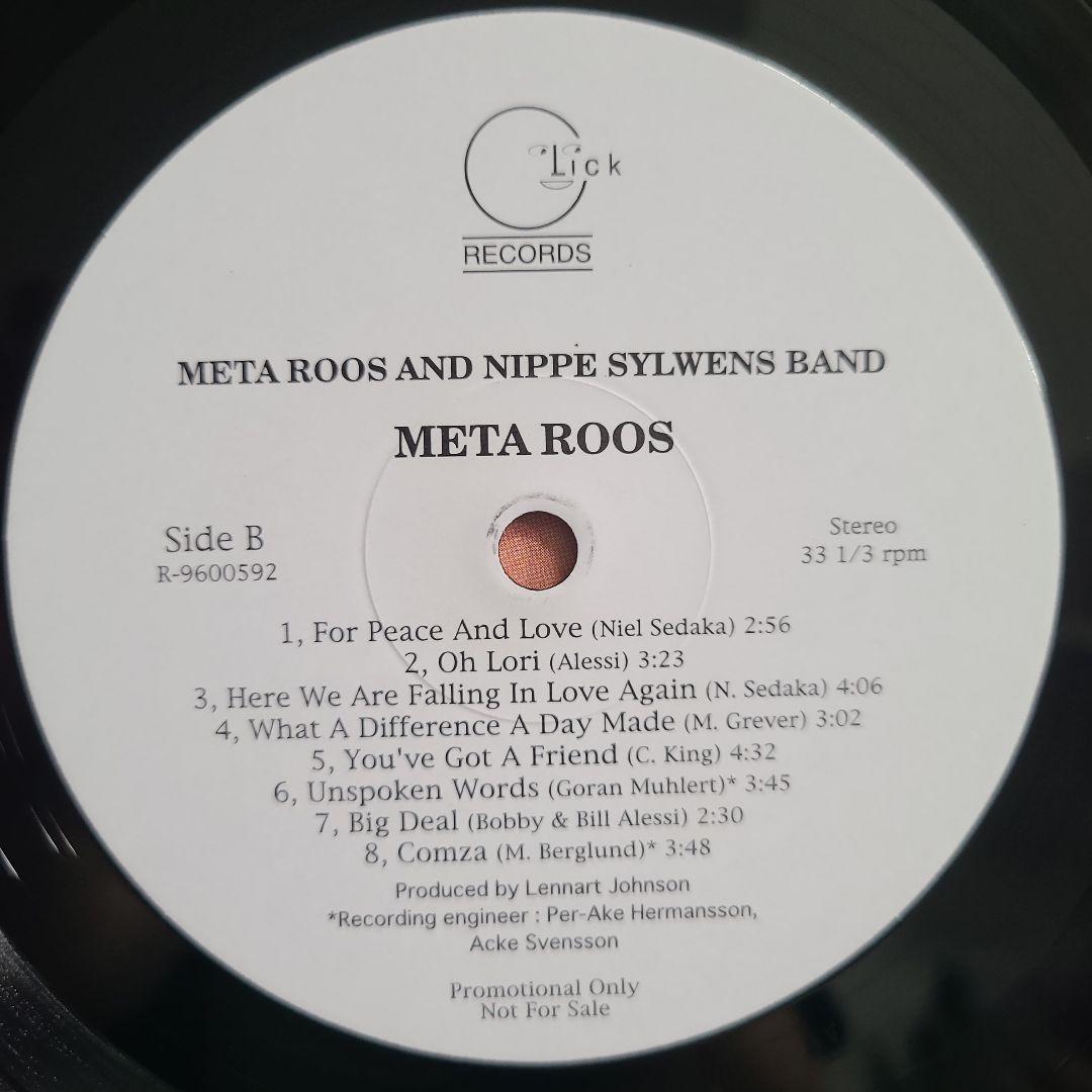 ★プロモ１８０g重量盤★メタ・ルース・アンド・ニッピ・シルヴェンス・バンド