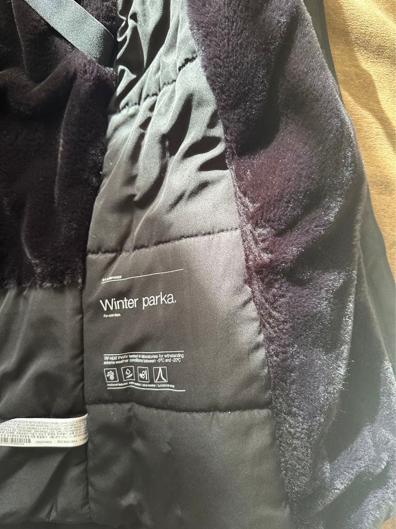 美品 ZARA 中綿 モッズコート Lサイズ
