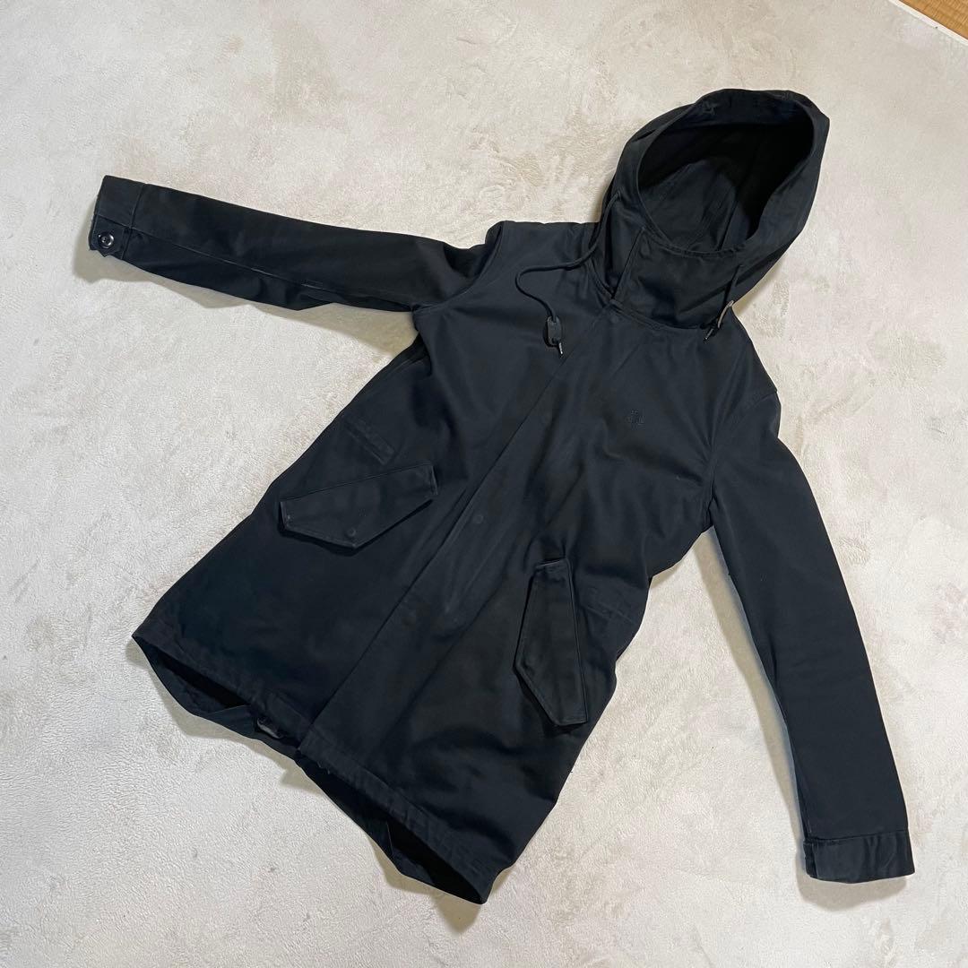 FRED PERRY モッズコート　内側ライナー付き　刺繍ロゴ　XS