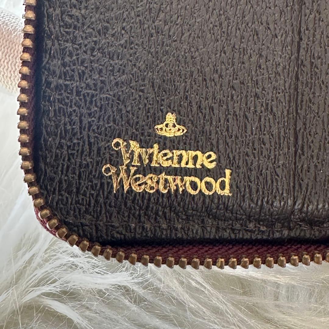 Vivienne Westwood ダークブラウン ラウンド ファスナー
