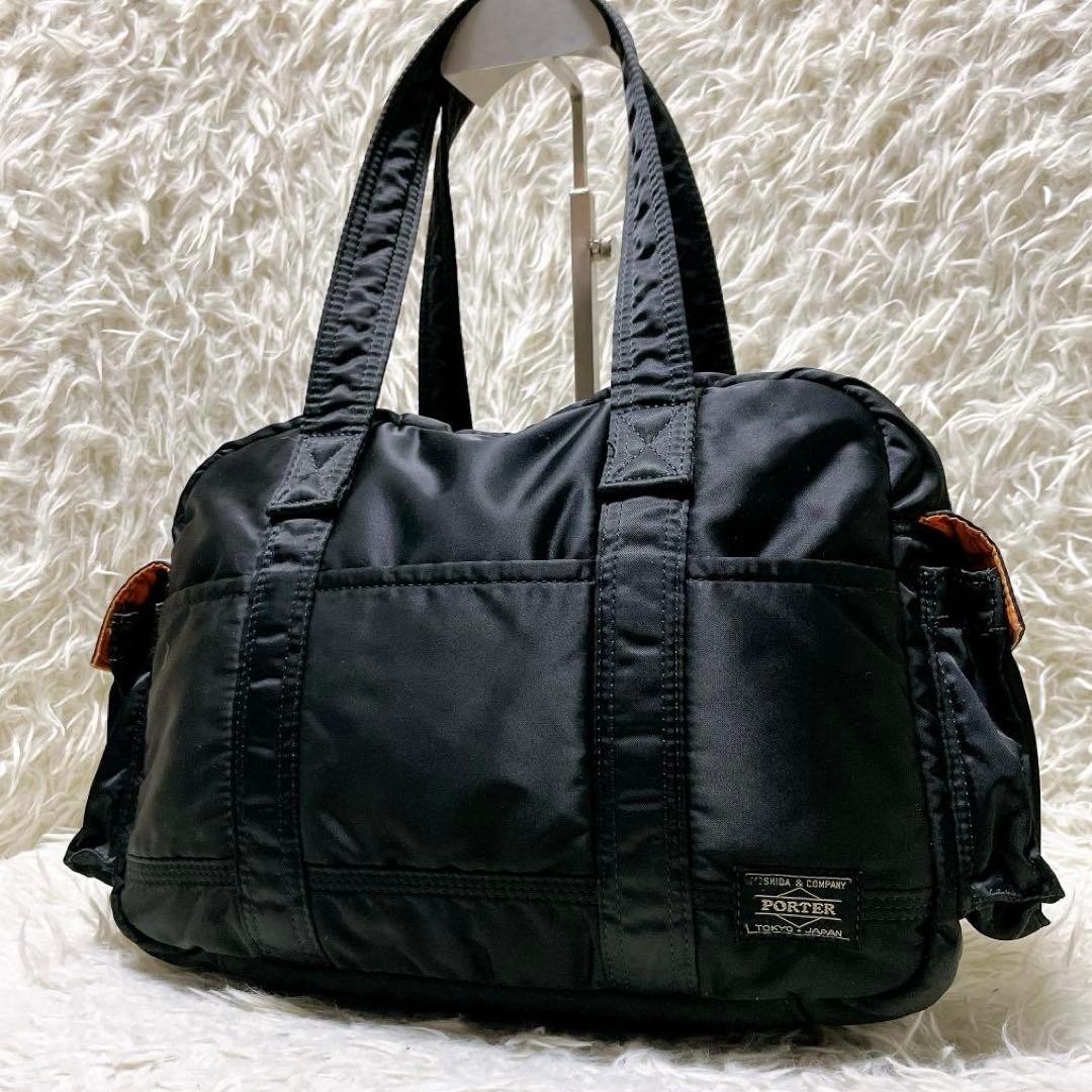 PORTER TANKER BOSTON BAG(S) ボストンバッグ ブラック