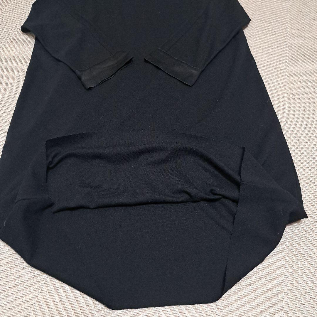 Max&Co 黒 七分袖 ワンピース L