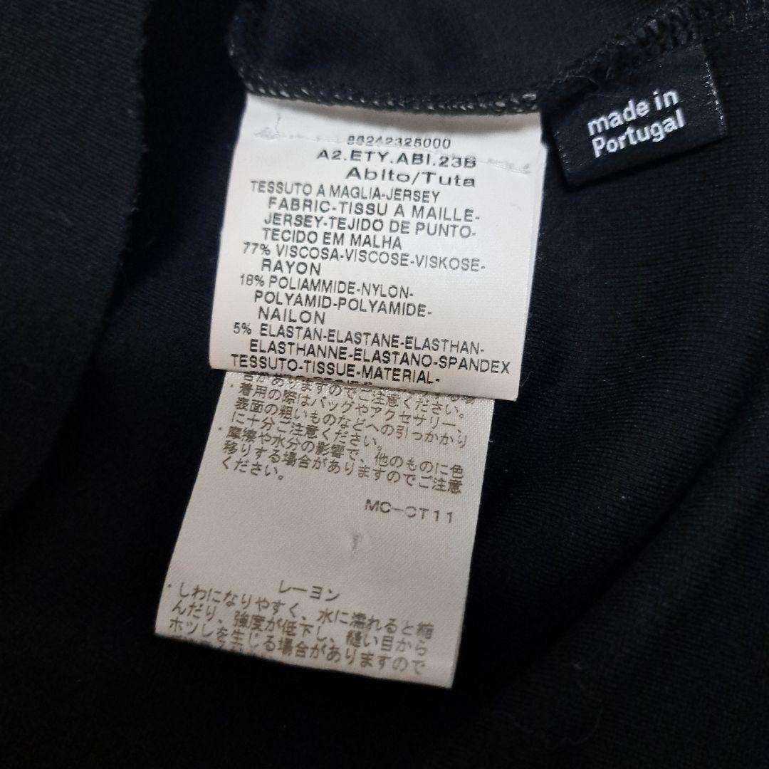 Max&Co 黒 七分袖 ワンピース L