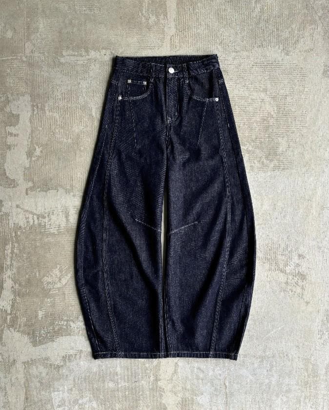 L2083　ステッチバルーンインディゴデニムXS　地底人ONLINE