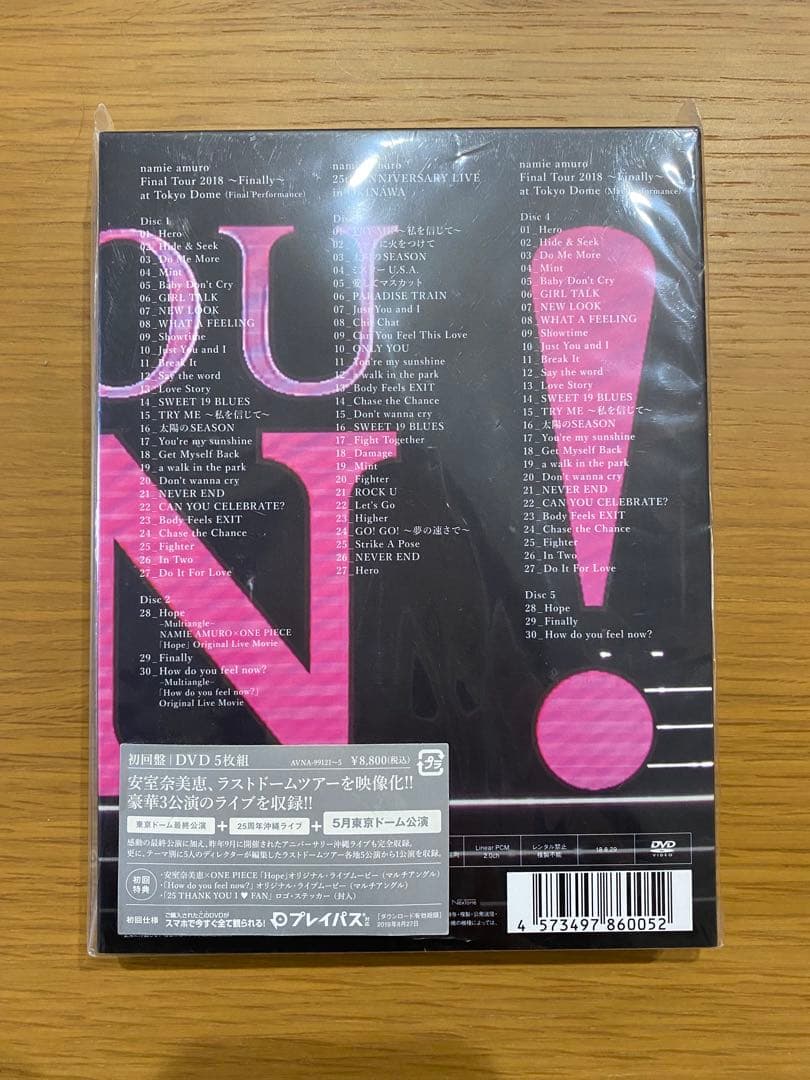 安室奈美恵Final Tour 2018〜Finally〜初回盤DVD5枚組